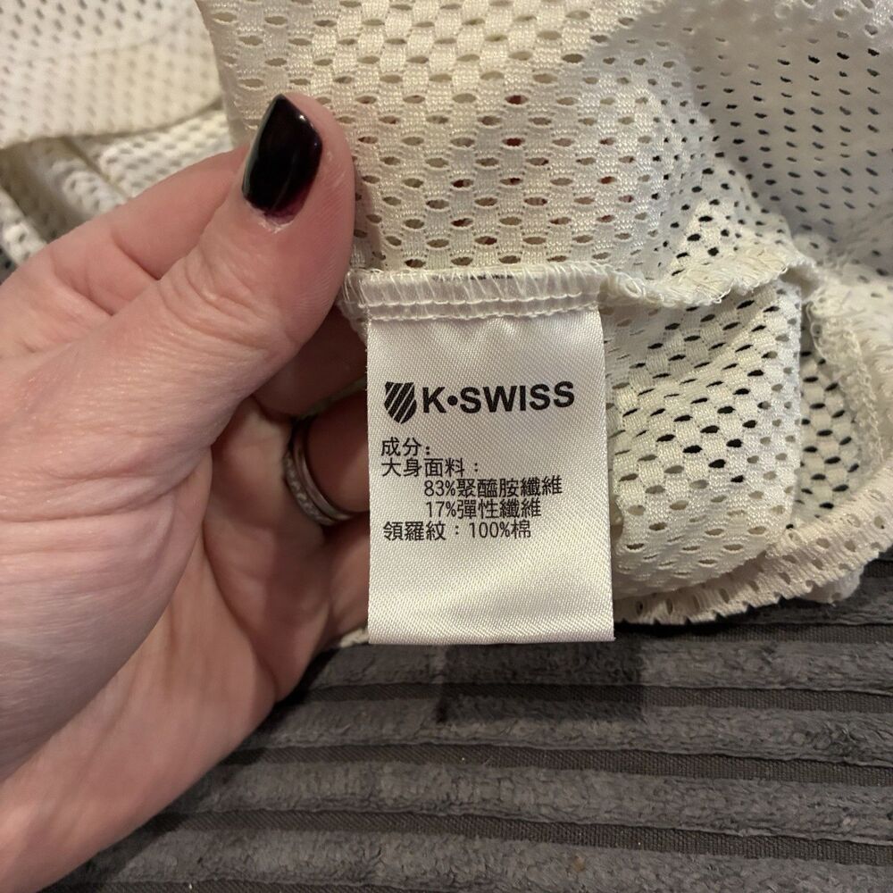 K-Swiss Pink Breathable Women’s Activewear Top Size Medium Cropped - Picture 5 of 9